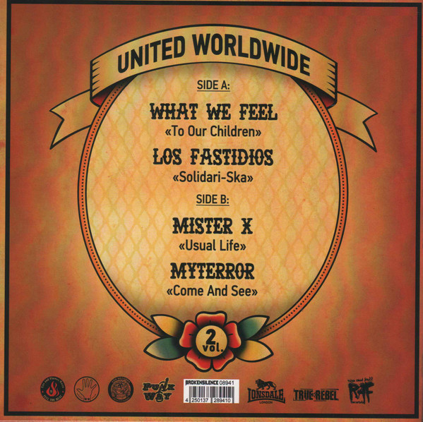 What We Feel + Los Fastidios + Mister X + My Terror — United Worldwide Vol. 2 (мини-винил)